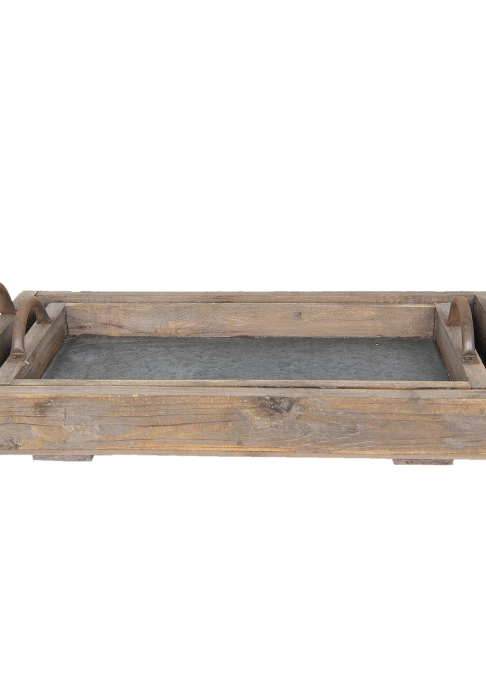 Clayre & Eef Plateau (set 2) 66*37*15 / 55*28*12 cm 6H1735