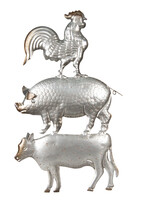 Clayre & Eef Wanddecoratie dieren 26*1*46 cm 6Y2936