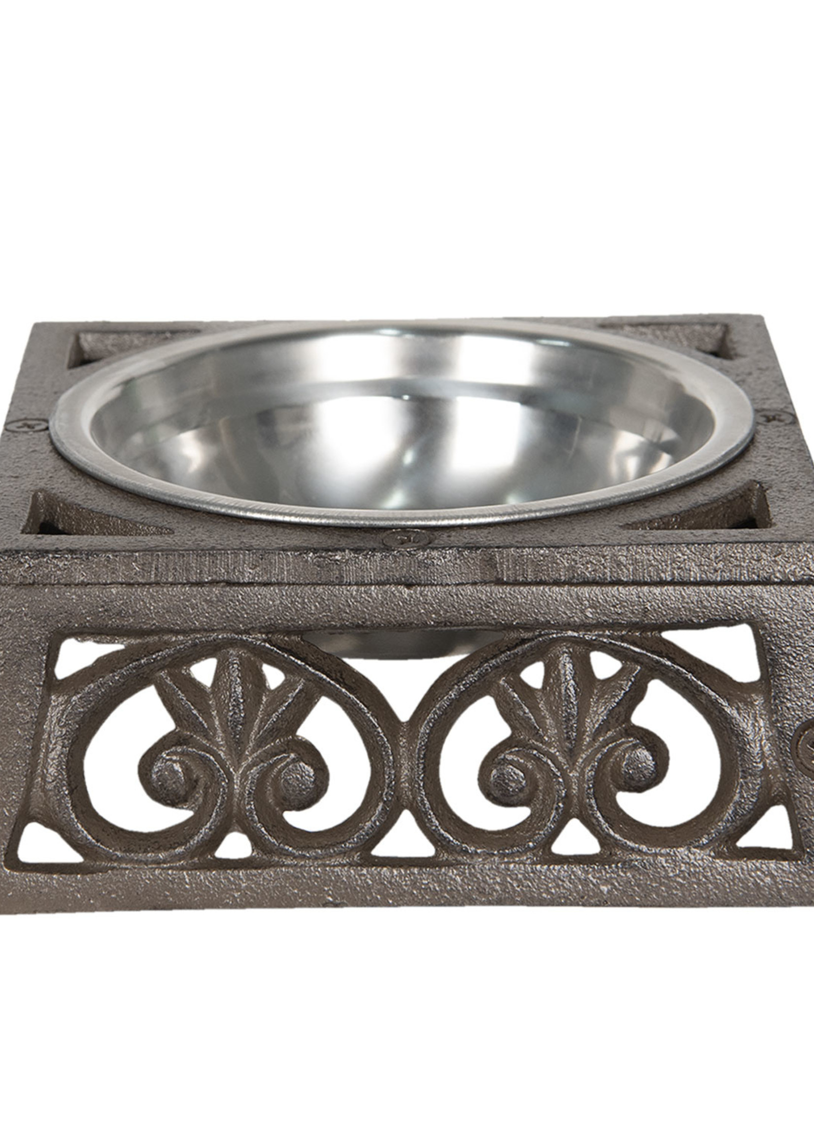 Clayre & Eef Dieren voerbak 18*18*6 cm / 300 ml 6Y3060