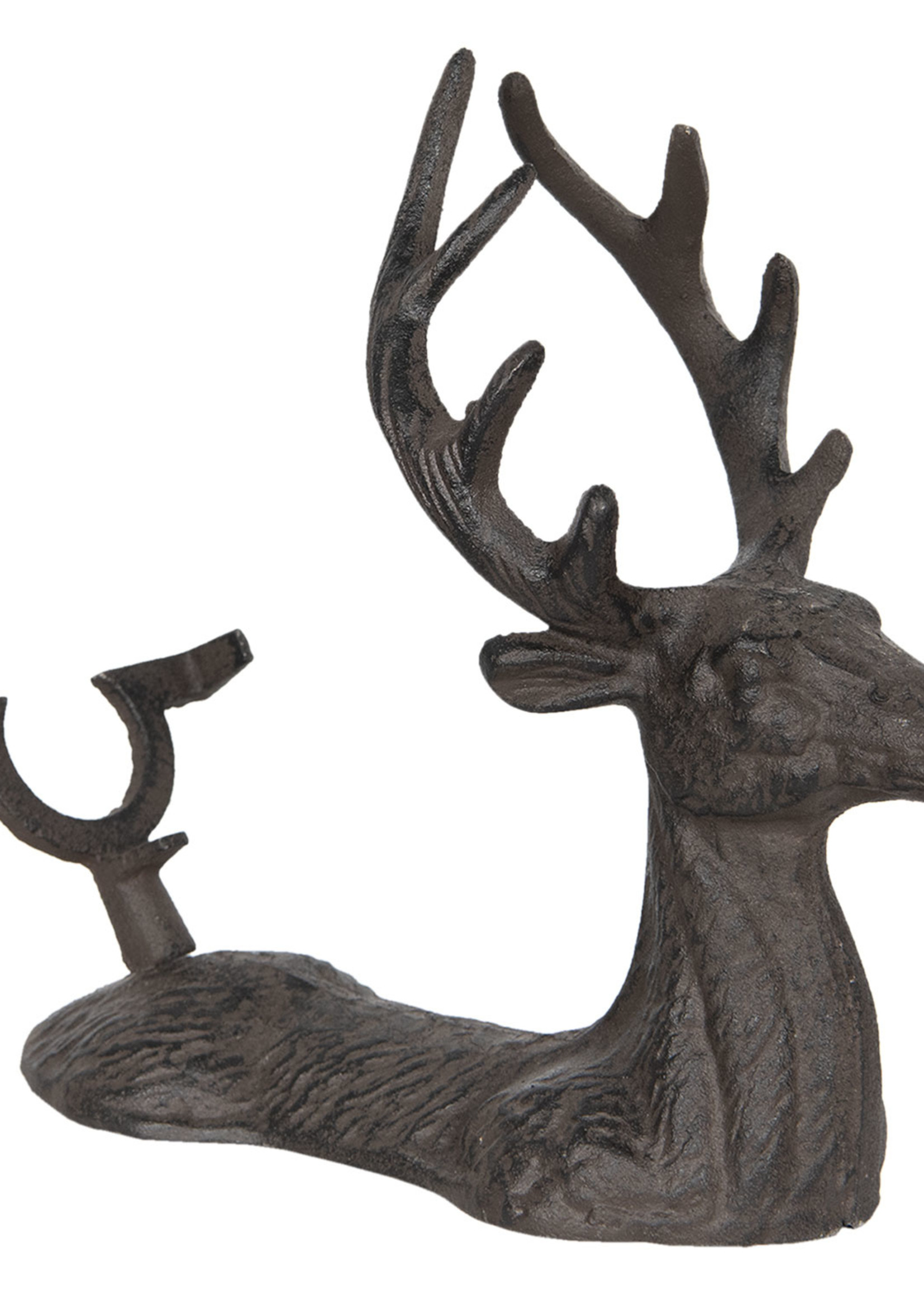 Clayre & Eef Porte-bouteille cerf 26*12*24 cm 6Y3070