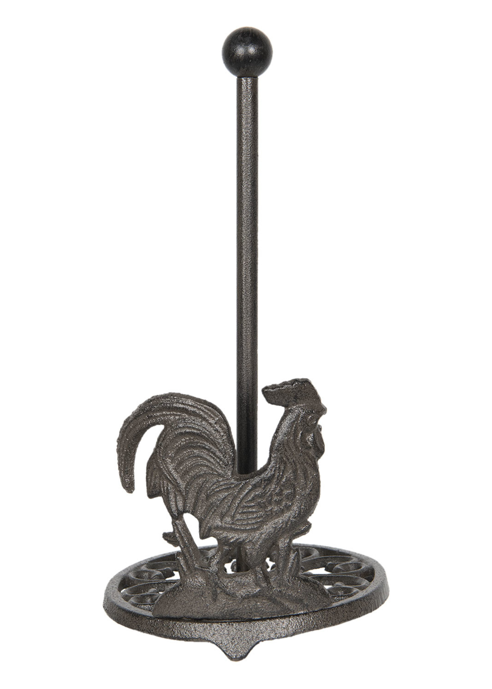 Clayre & Eef Keukenrolhouder haan Ø 17*34 cm 6Y3072