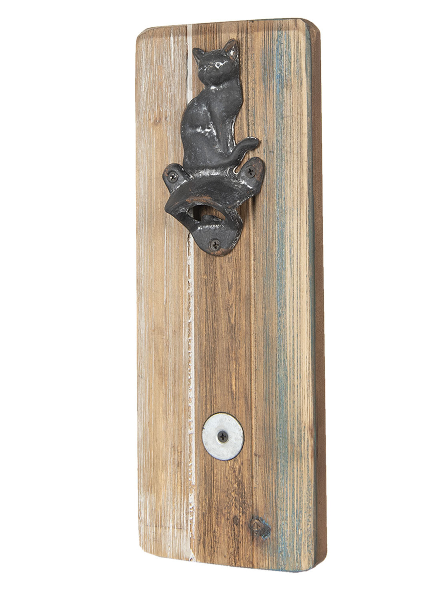 Clayre & Eef Ouvre-bouteilles chat 13*4*28 cm 6Y3174