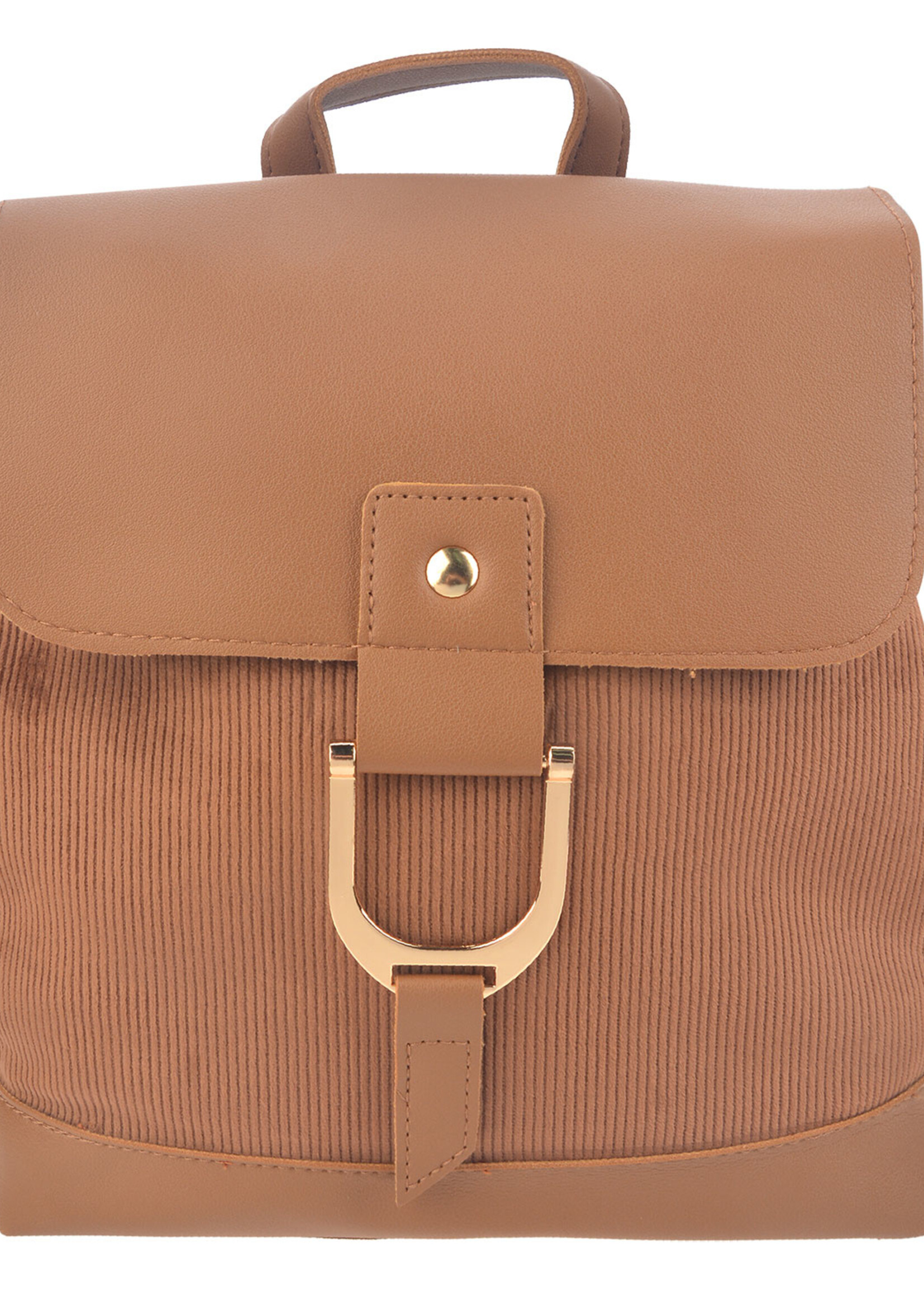 Clayre & Eef Tas 25*28 cm bruin MLBAG0348