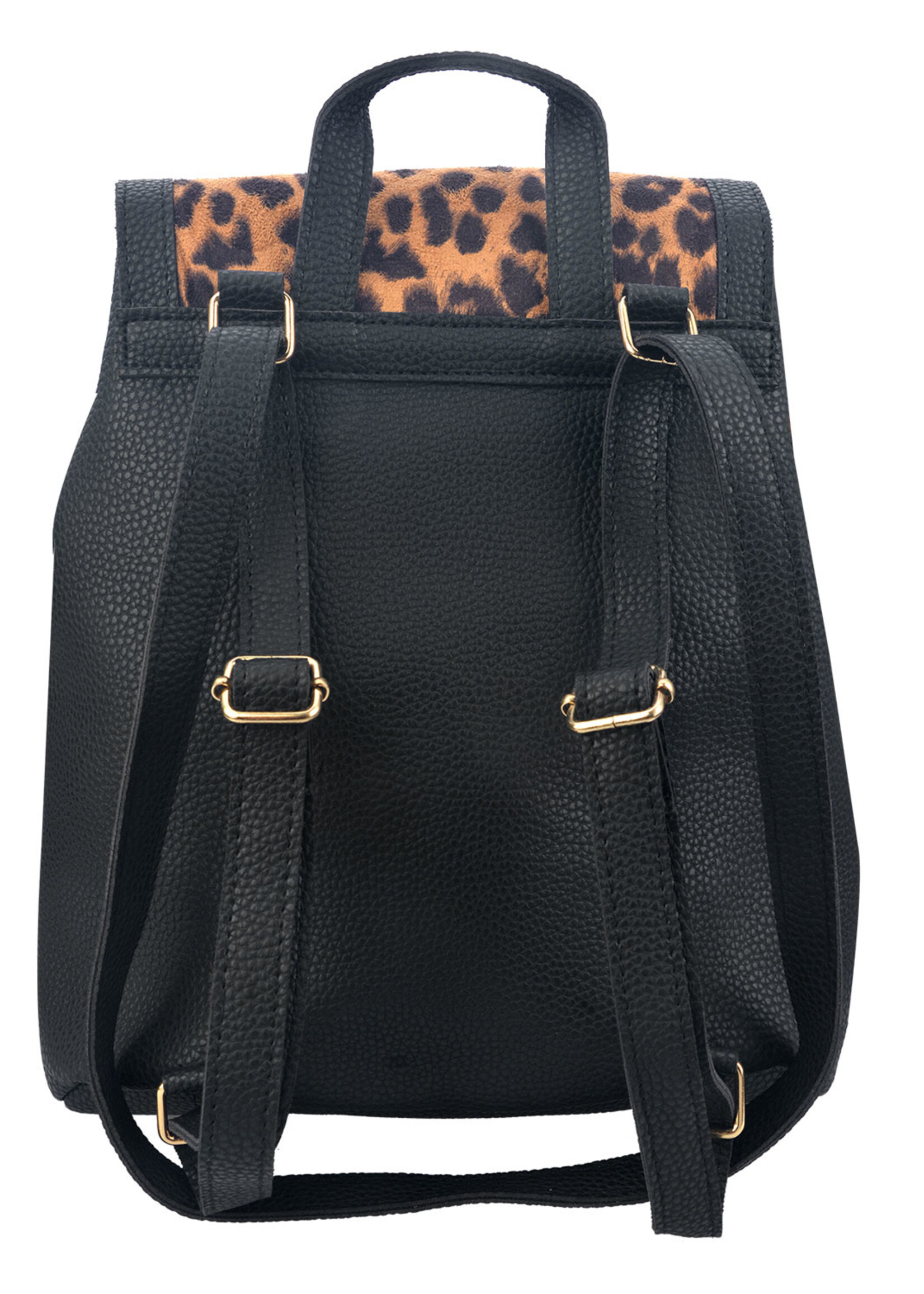 Clayre & Eef Sac 25*28 cm noir/brun MLBAG0351