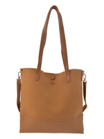 Clayre & Eef Tas 28*30 cm bruin MLBAG0353CH