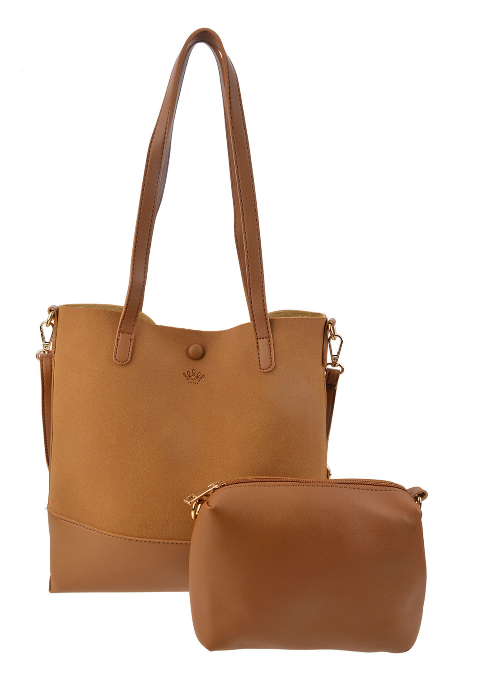 Clayre & Eef Sac 28*30 cm brun MLBAG0353CH