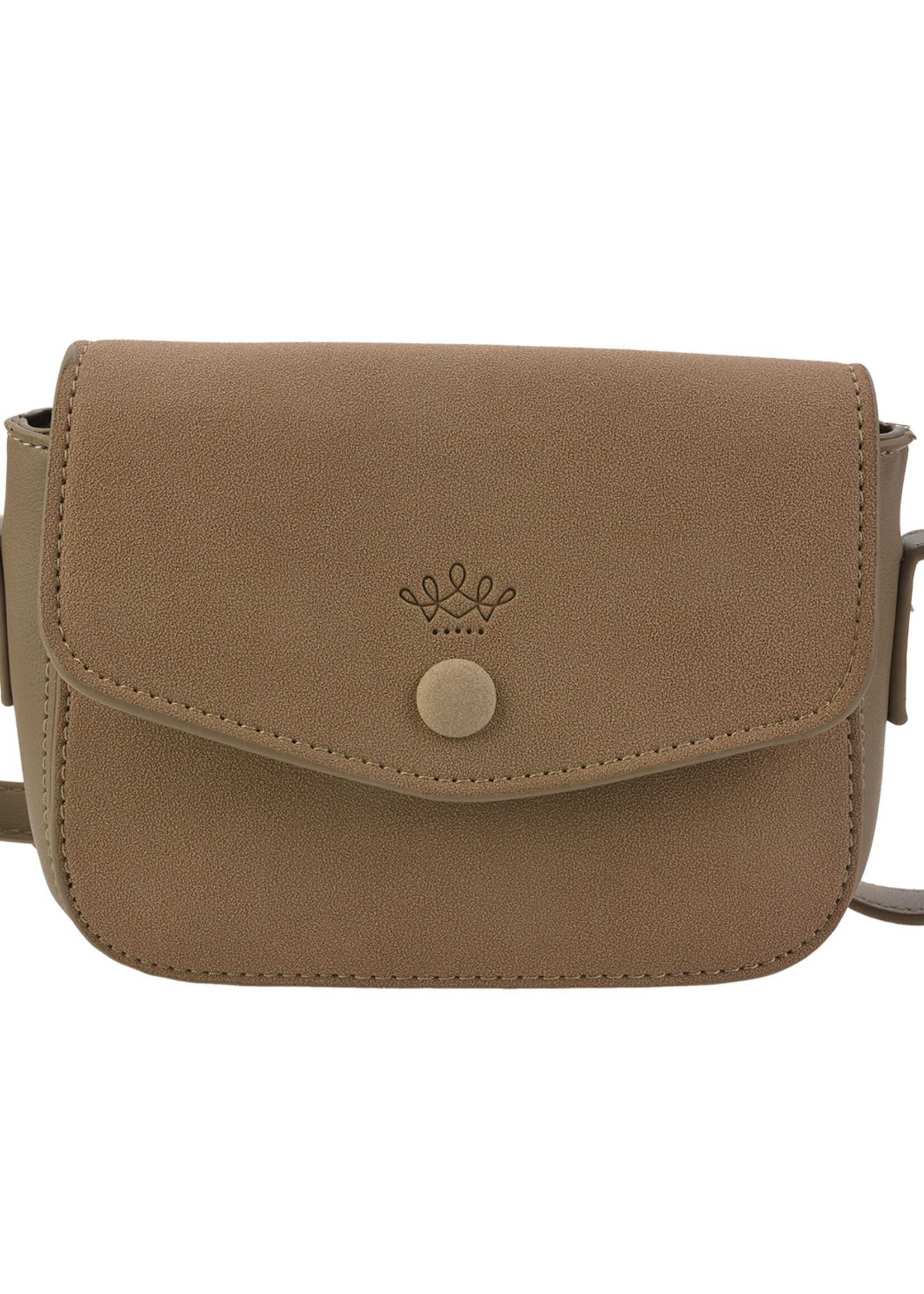 Clayre & Eef Tas 18*12 cm kaki MLBAG0354KH