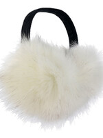 Clayre & Eef Cache oreille Ø 15 cm blanc MLEW0004