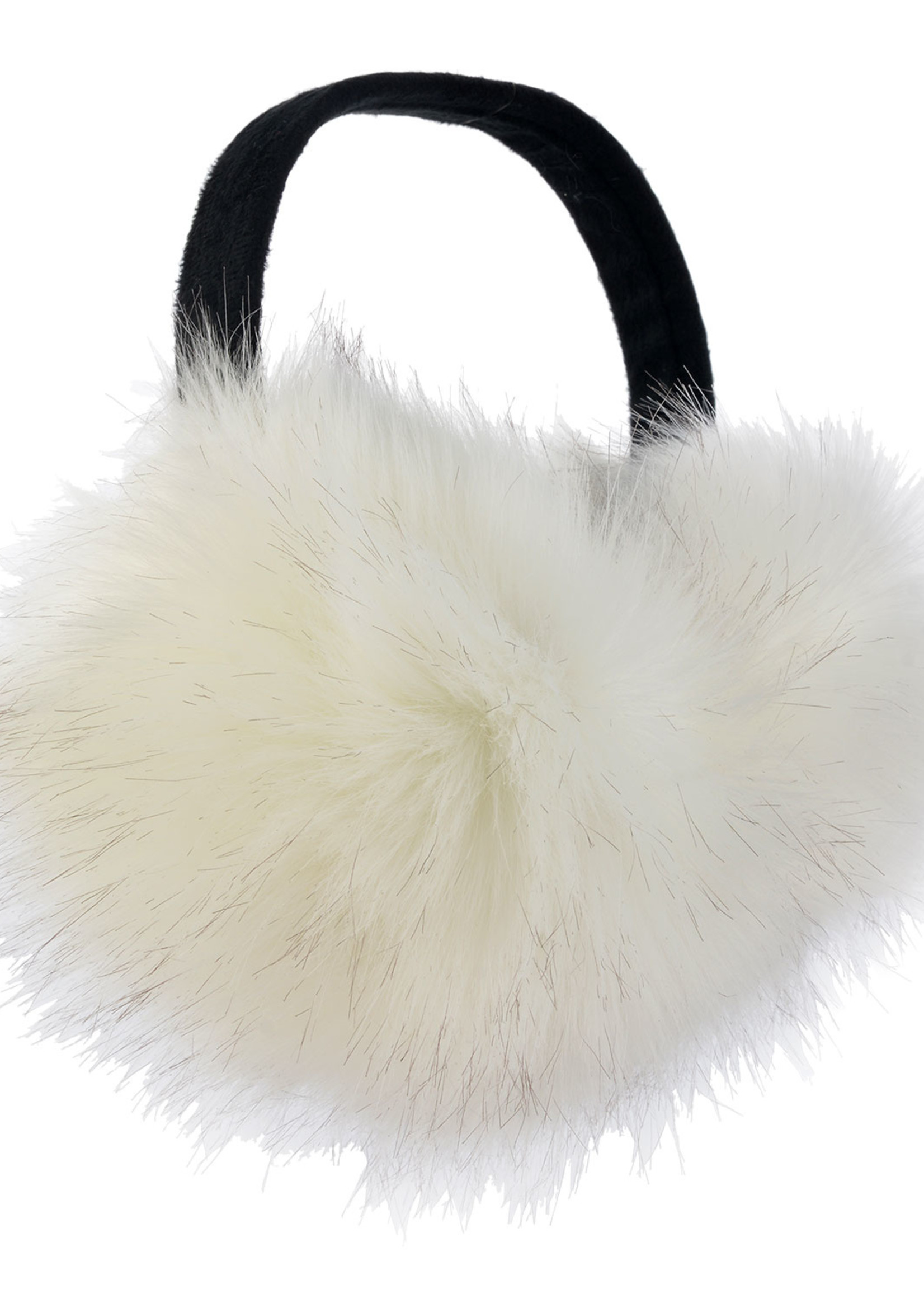 Clayre & Eef Oorwarmer Ø 15 cm wit MLEW0004