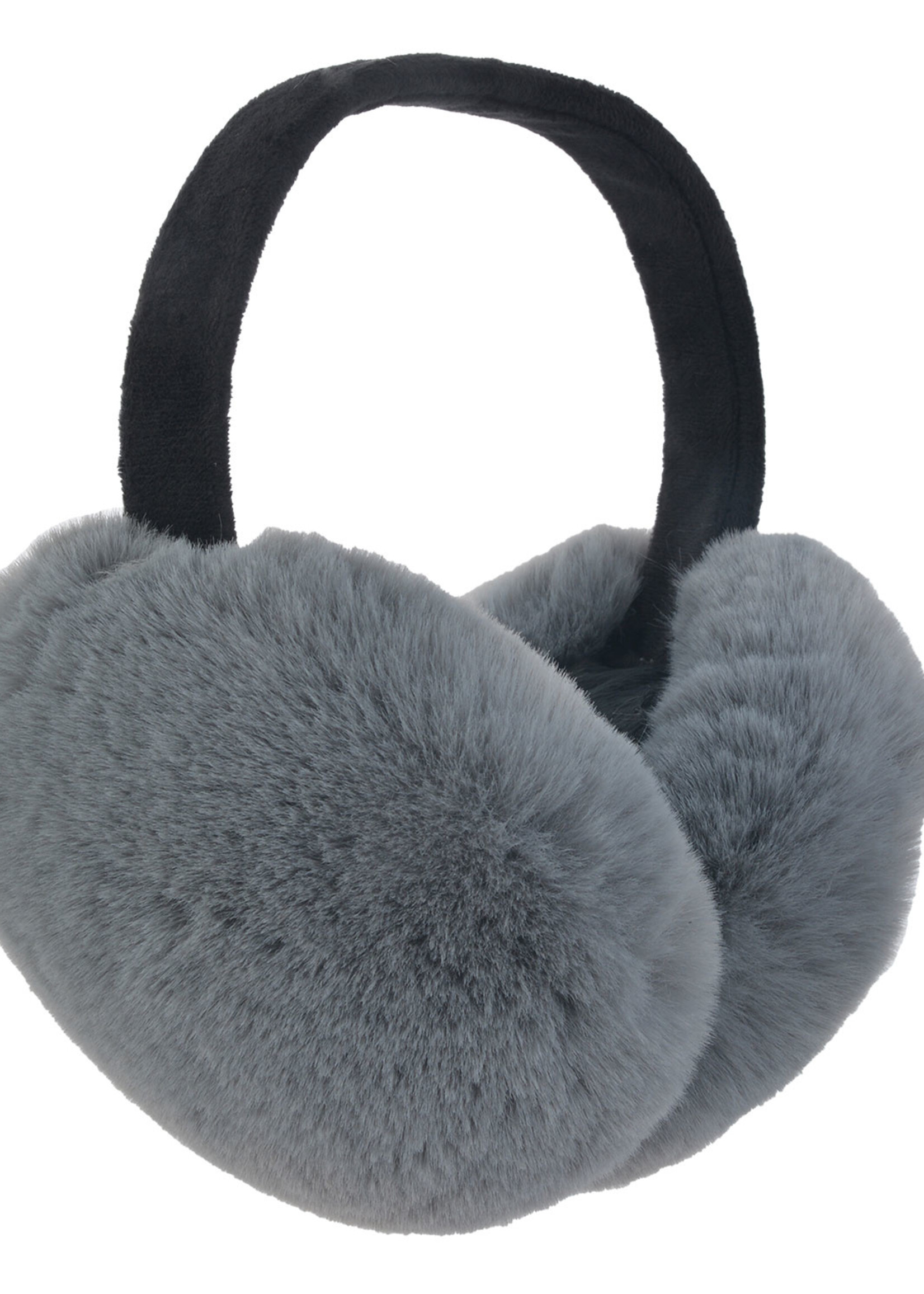 Clayre & Eef Oorwarmer Ø 17 cm grijs MLEW0018DG