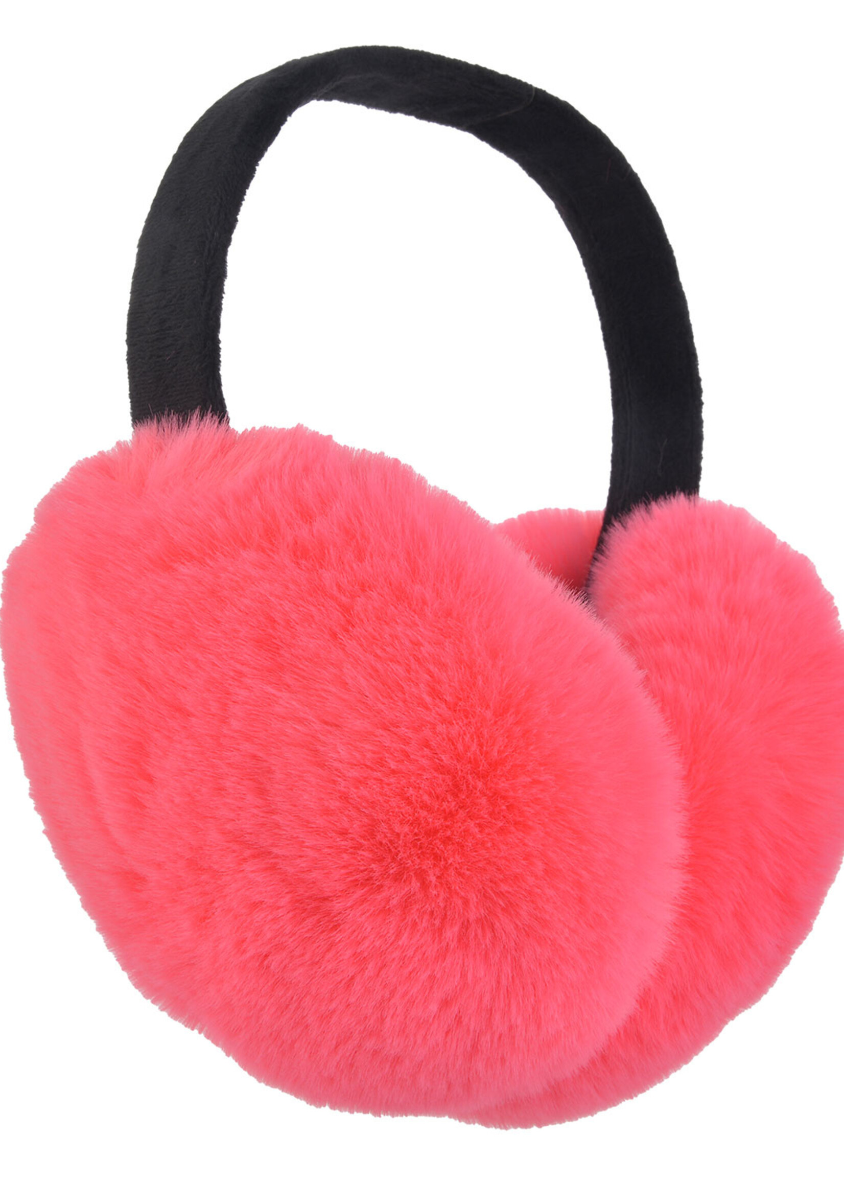 Clayre & Eef Oorwarmer Ø 17 cm fuchsia MLEW0018F