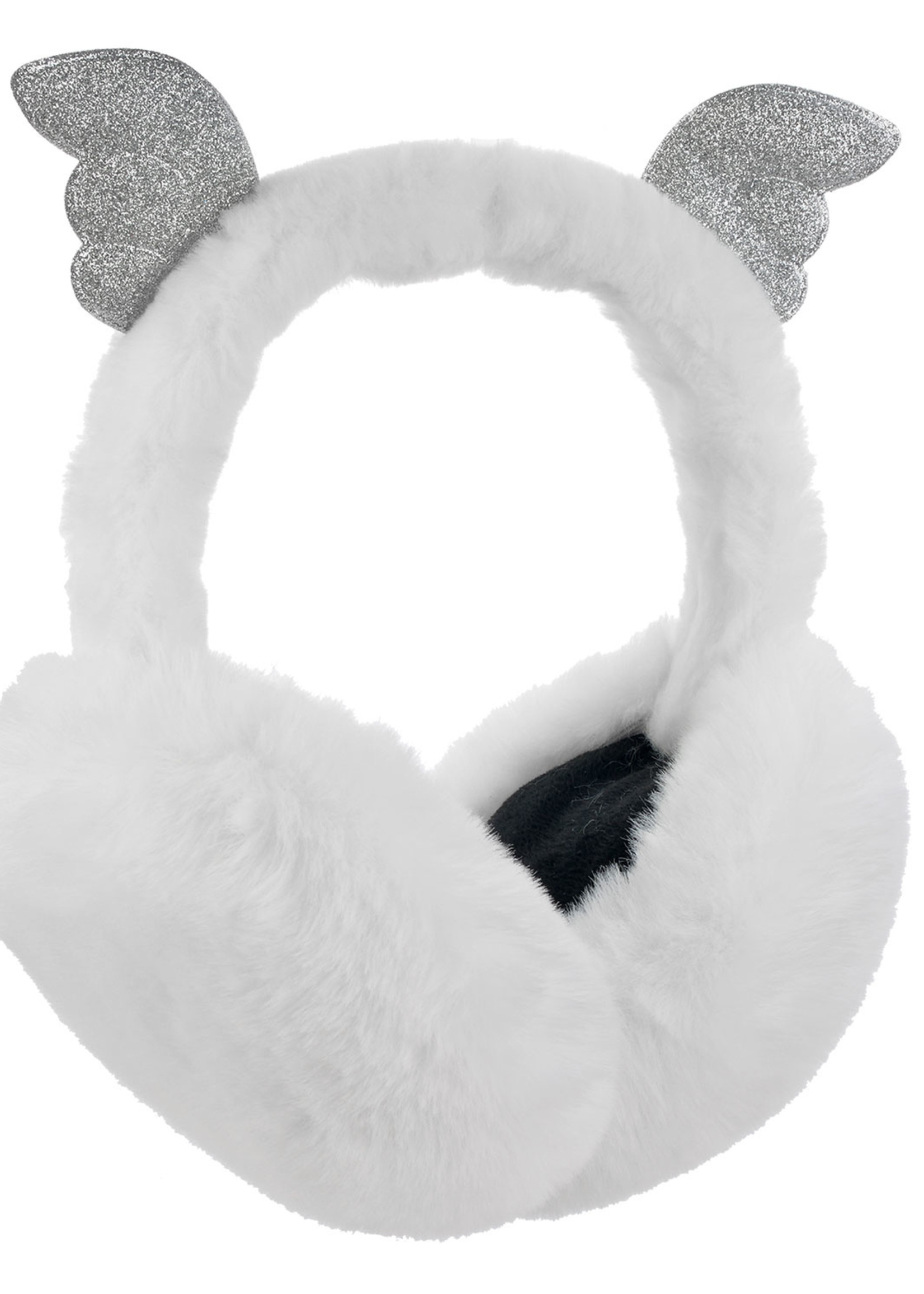 Clayre & Eef Oorwarmer kind Ø 14 cm wit MLEWC0002