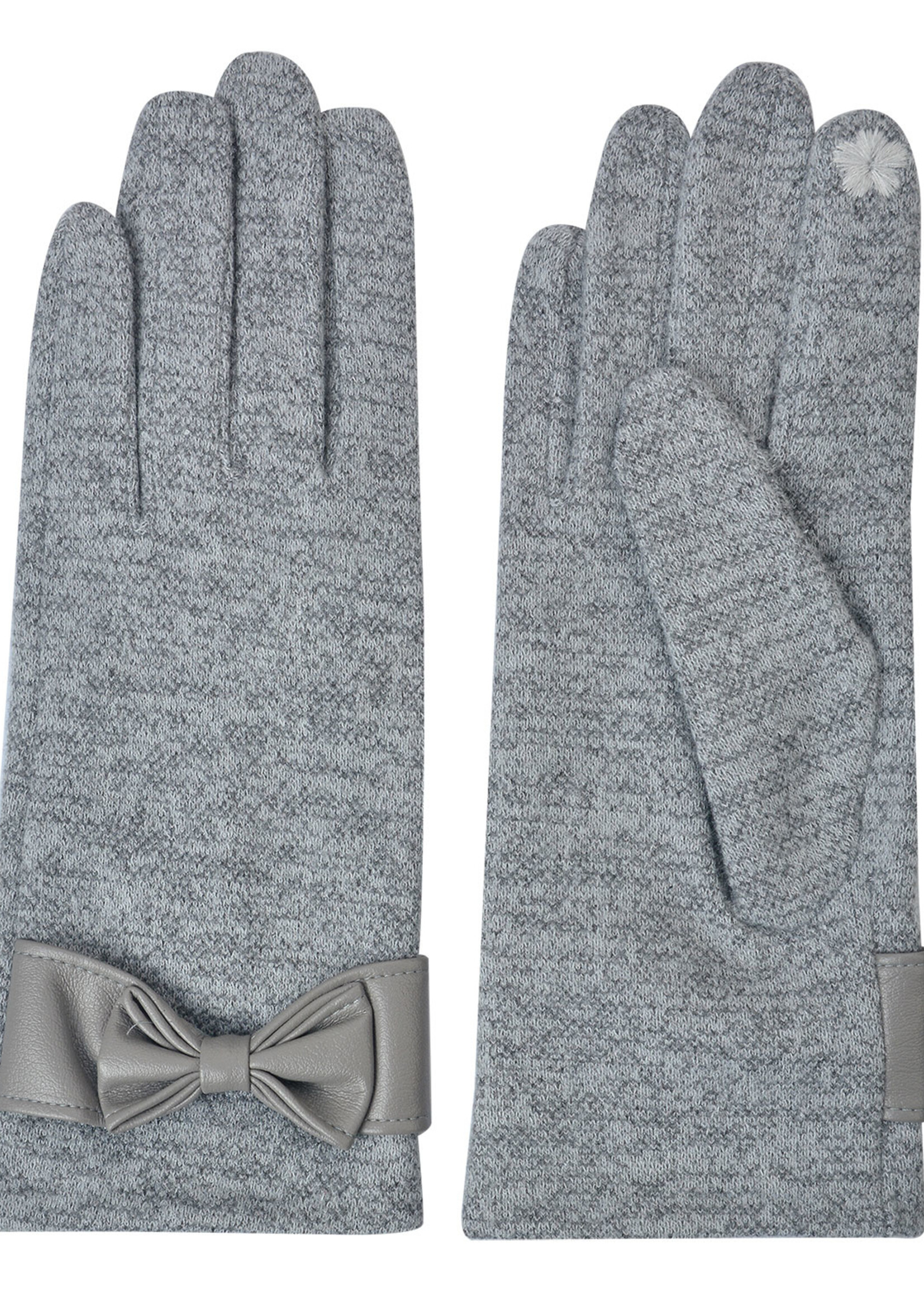 Clayre & Eef Gants 8*24 cm gris MLGL0011LG