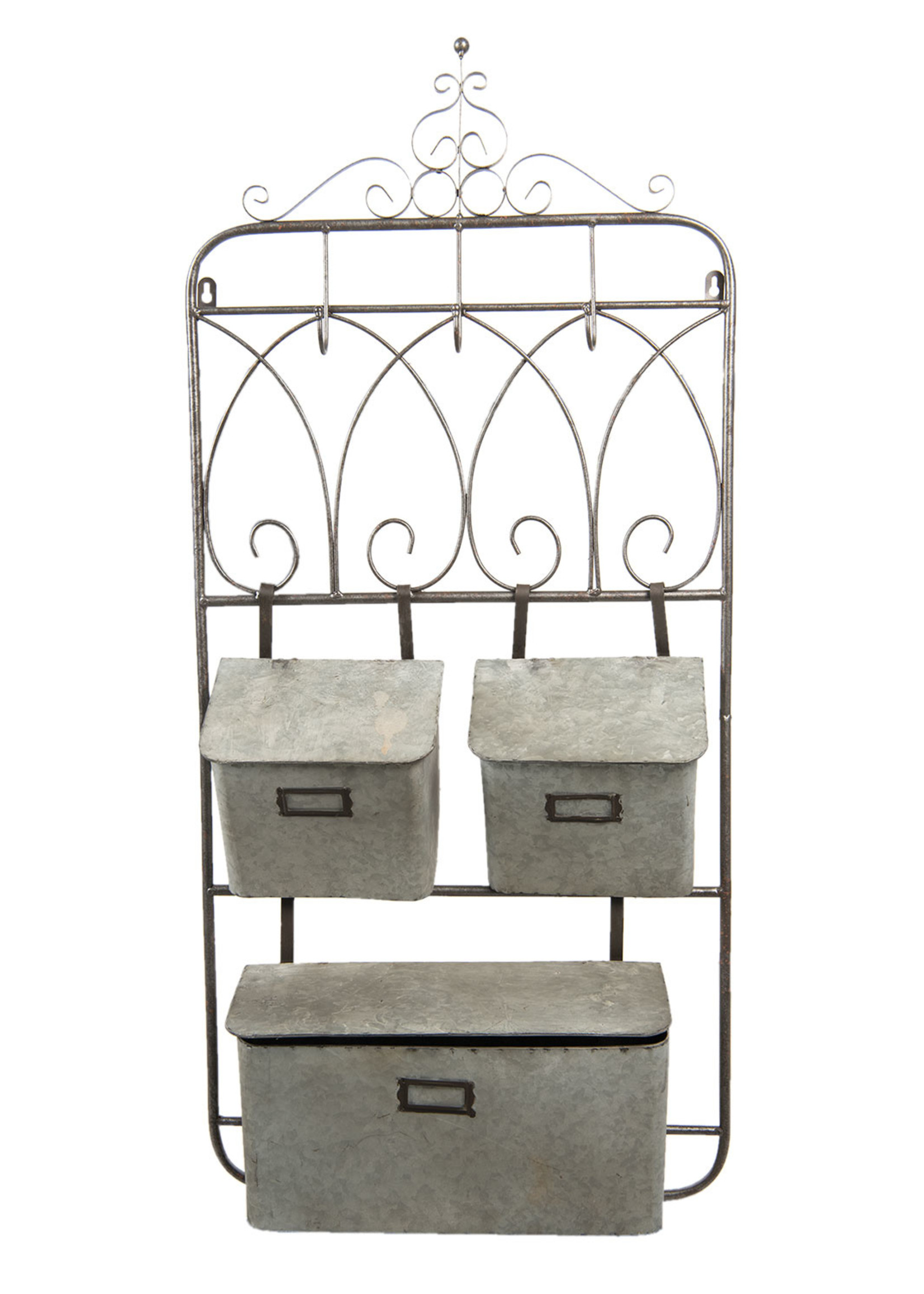 Clayre & Eef Étagère murale 46*15*98 cm 5Y0587