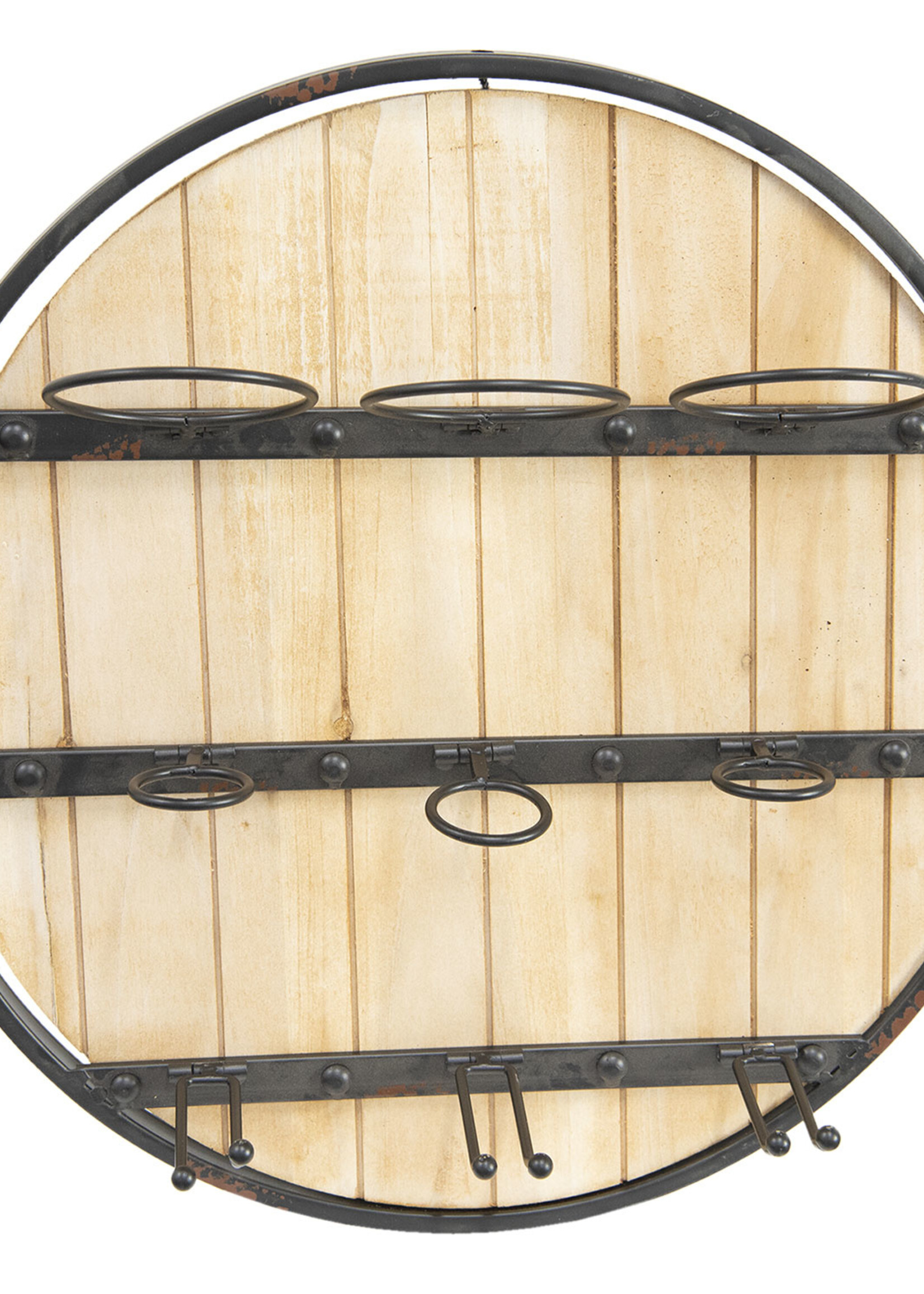 Clayre & Eef Étagère murale Ø50*14 cm 6Y2938