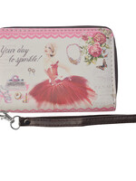 Clayre & Eef Portemonnee 14*9 cm meerkleurig MLSBS0026-16