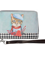 Clayre & Eef Portemonnee 14*9 cm meerkleurig MLSBS0027-16