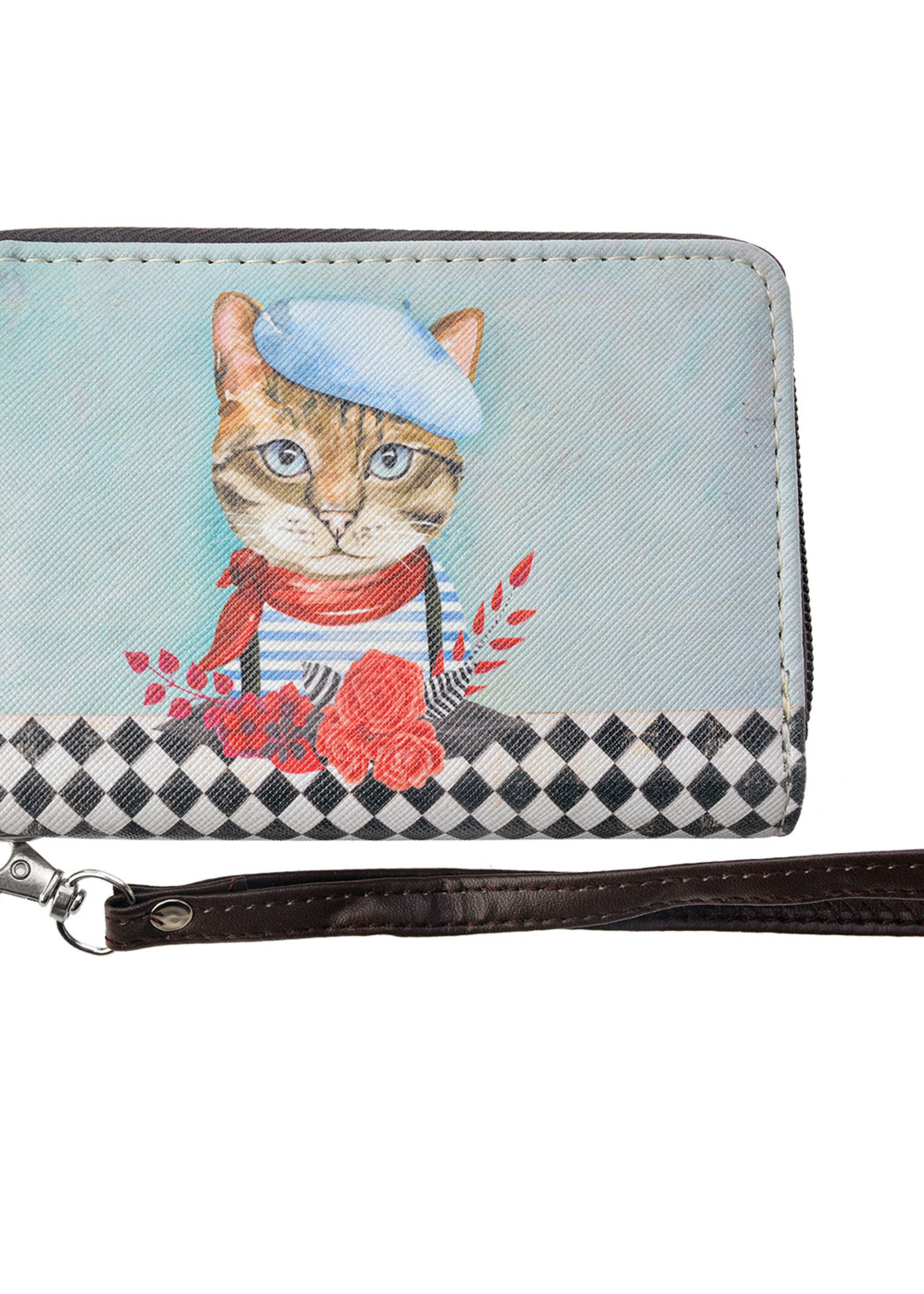 Clayre & Eef Portemonnee 14*9 cm meerkleurig MLSBS0027-16