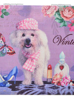 Clayre & Eef Handspiegel 7*7 cm meerkleurig MLSBS0029-09