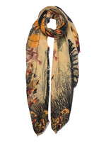 Clayre & Eef Sjaal 90*180 cm geel MLSC0309Y