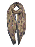 Clayre & Eef Écharpe 90*180 cm gris MLSC0311G