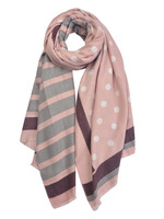 Clayre & Eef Sjaal 65*175 cm roze MLSC0316P