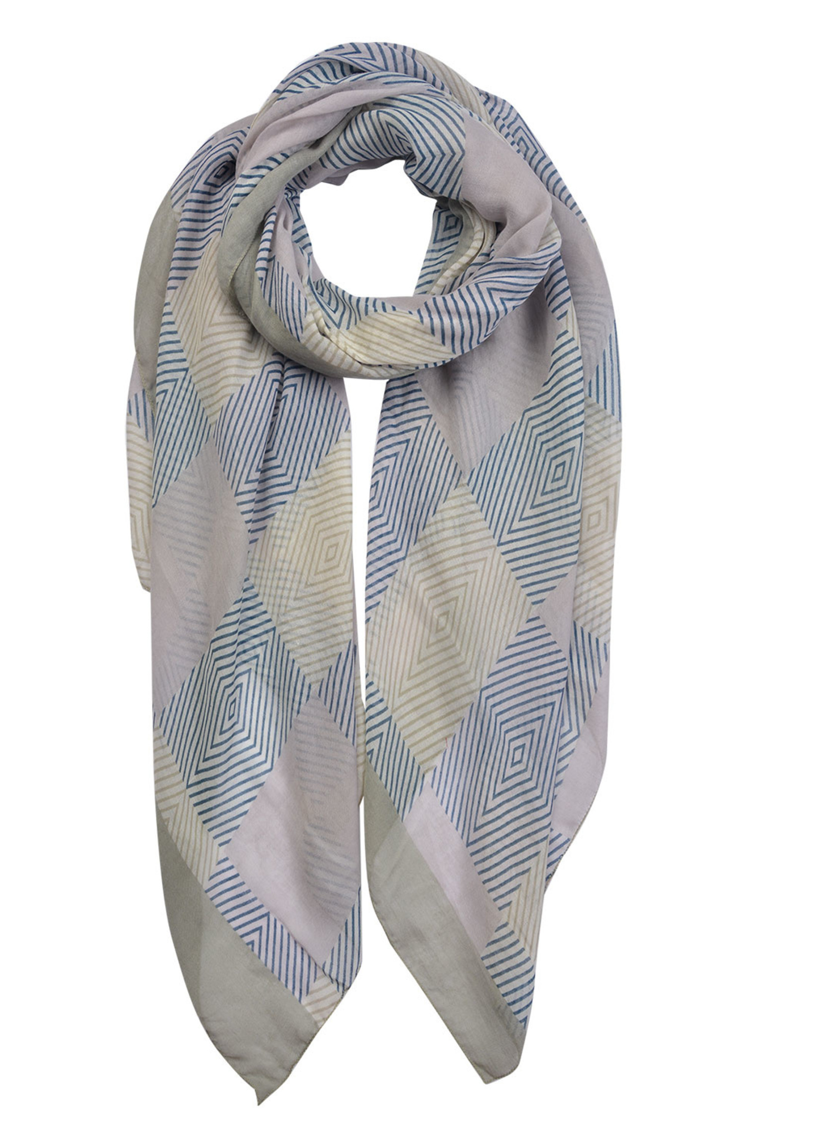 Clayre & Eef Écharpe 90*180 cm vert MLSC0319GR