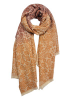 Clayre & Eef Écharpe 65*180 cm jaune MLSC0321Y