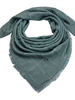 Clayre & Eef Écharpe 130*130 cm vert MLSC0322GR
