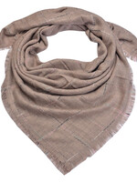 Clayre & Eef Écharpe 130*130 cm rose MLSC0322P