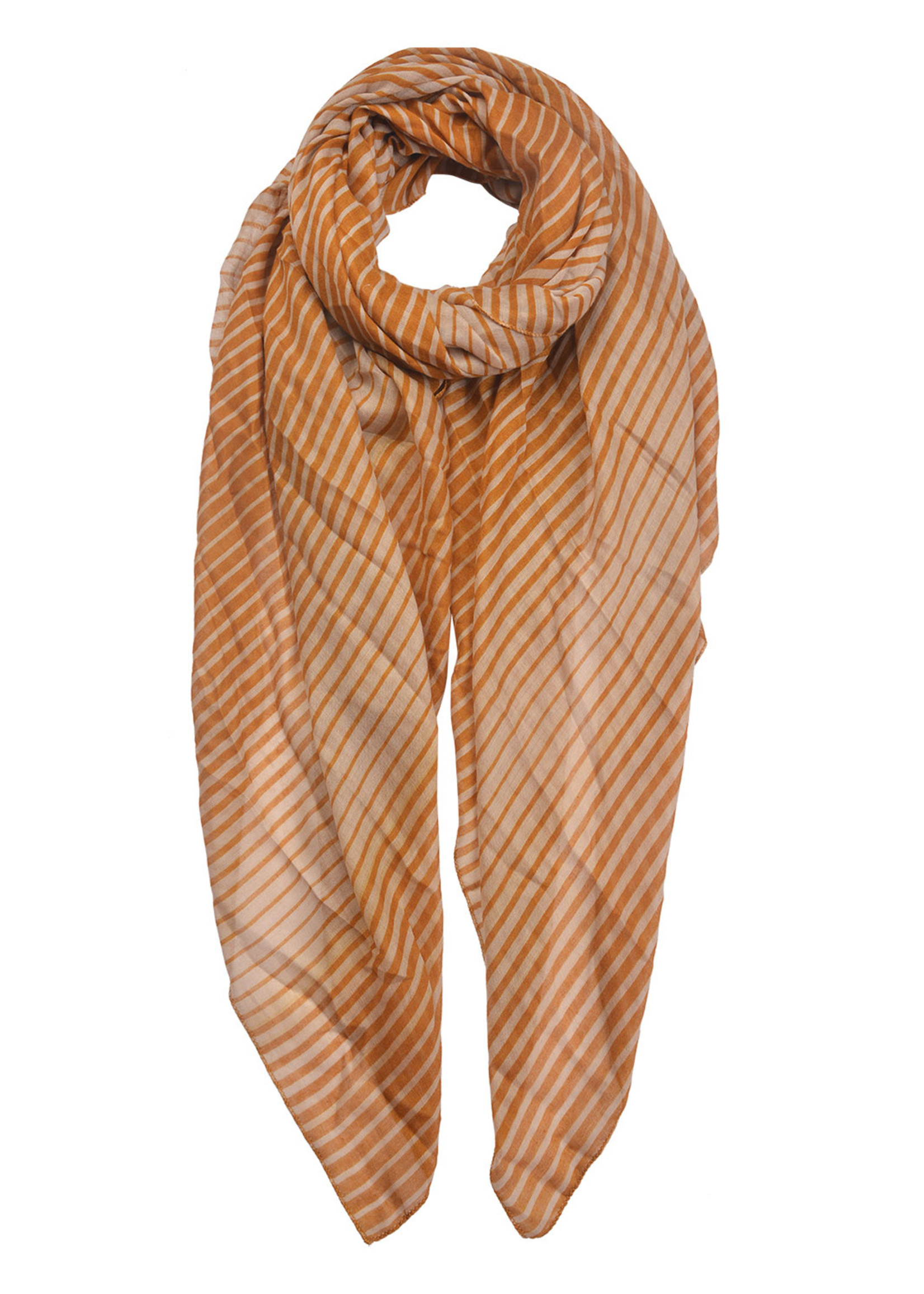 Clayre & Eef Écharpe 90*180 cm jaune MLSC0328Y