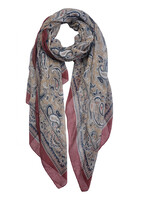 Clayre & Eef Écharpe 90*180 cm rouge MLSC0329R