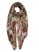 Clayre & Eef Écharpe 90*180 cm jaune MLSC0331Y