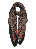 Clayre & Eef Écharpe 90*180 cm jaune MLSC0332GR