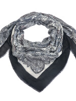 Clayre & Eef Écharpe 135*135 cm noir MLSC0336Z