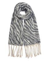 Clayre & Eef Écharpe 50*190 cm gris MLSC0361G