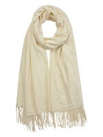 Clayre & Eef Écharpe 70*180 cm blanc MLSC0378W