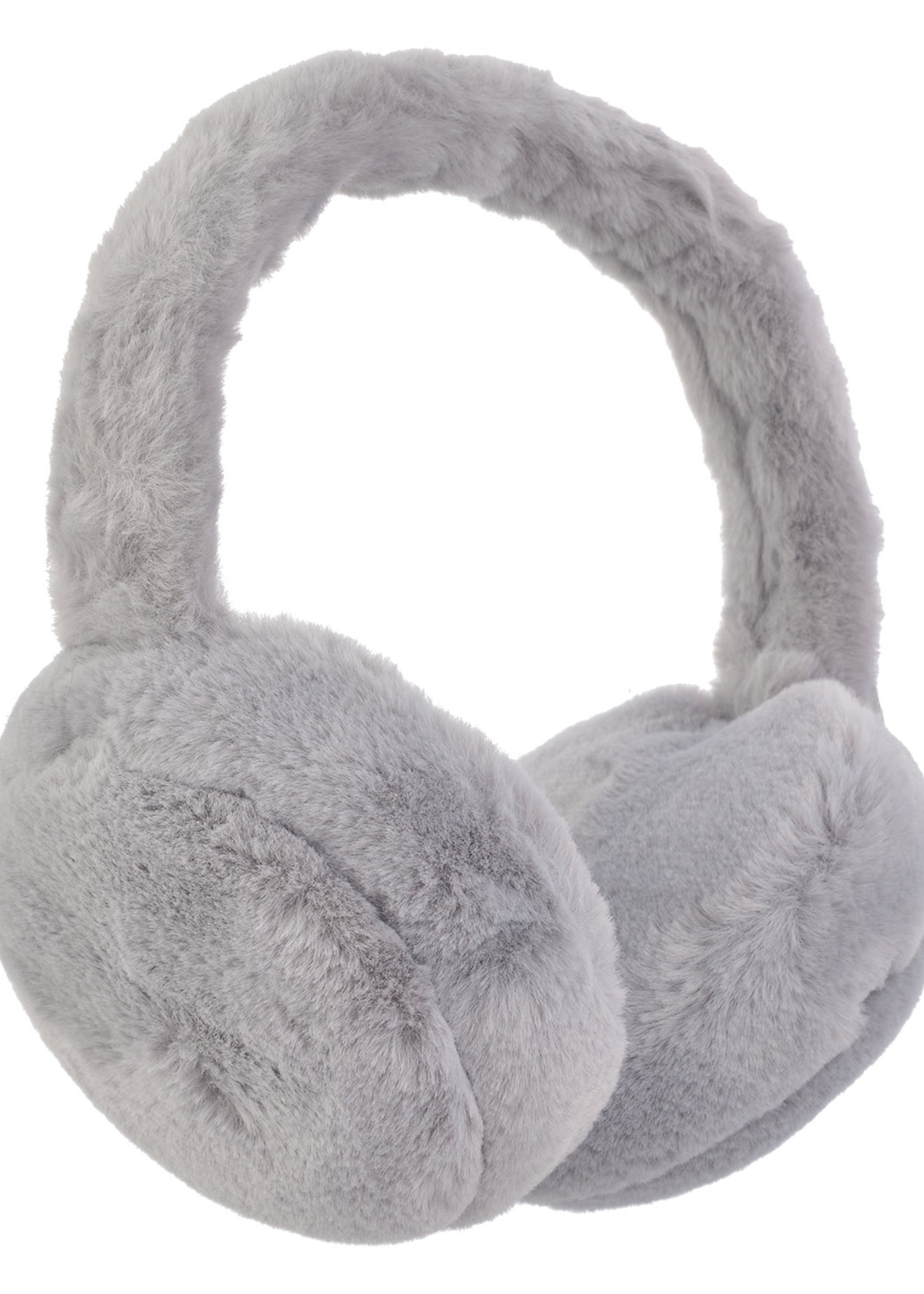 Clayre & Eef Oorwarmer Ø 13 cm grijs MLEW0015G