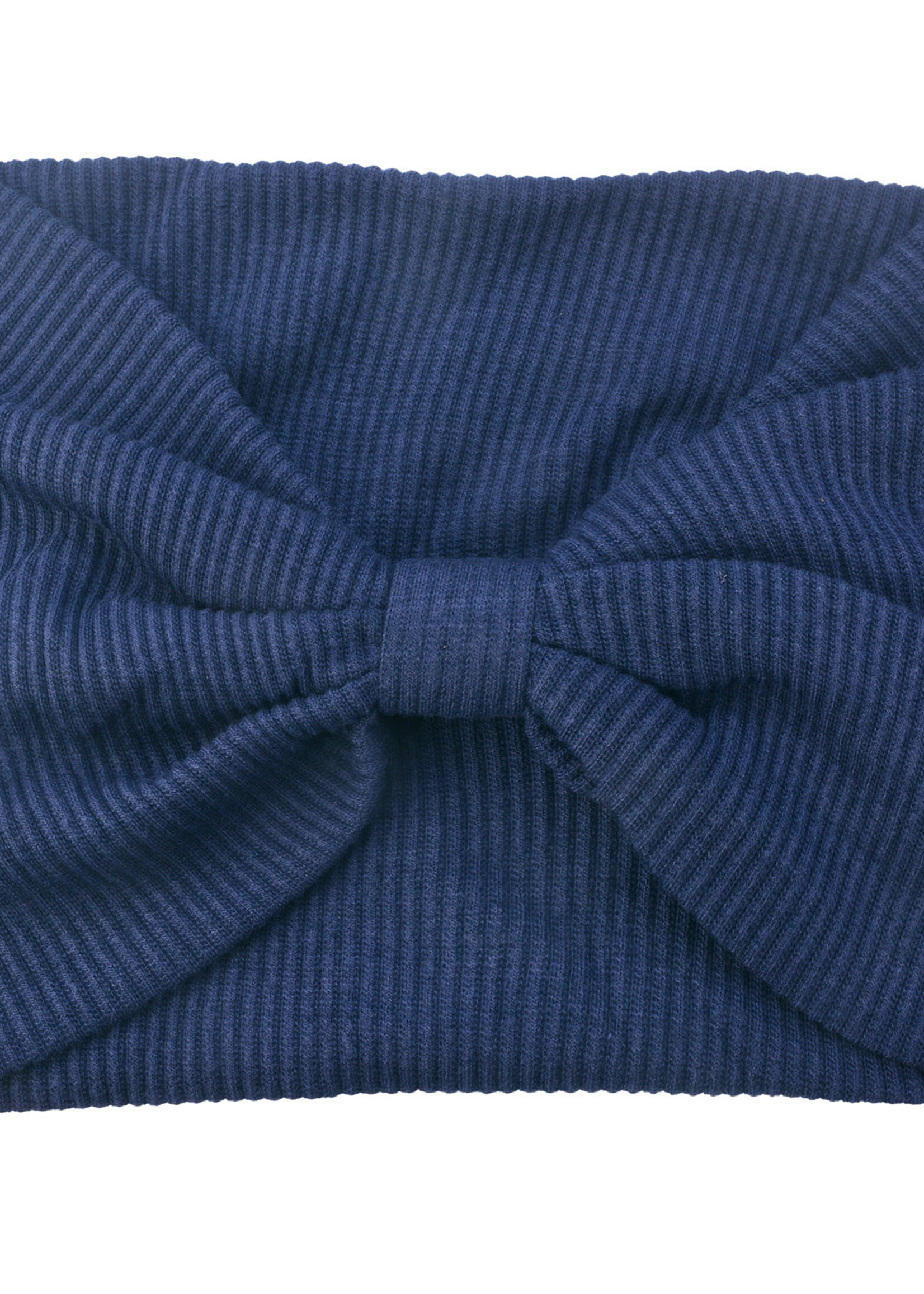 Clayre & Eef Hoofdband 10*23 cm blauw MLHE0015BL