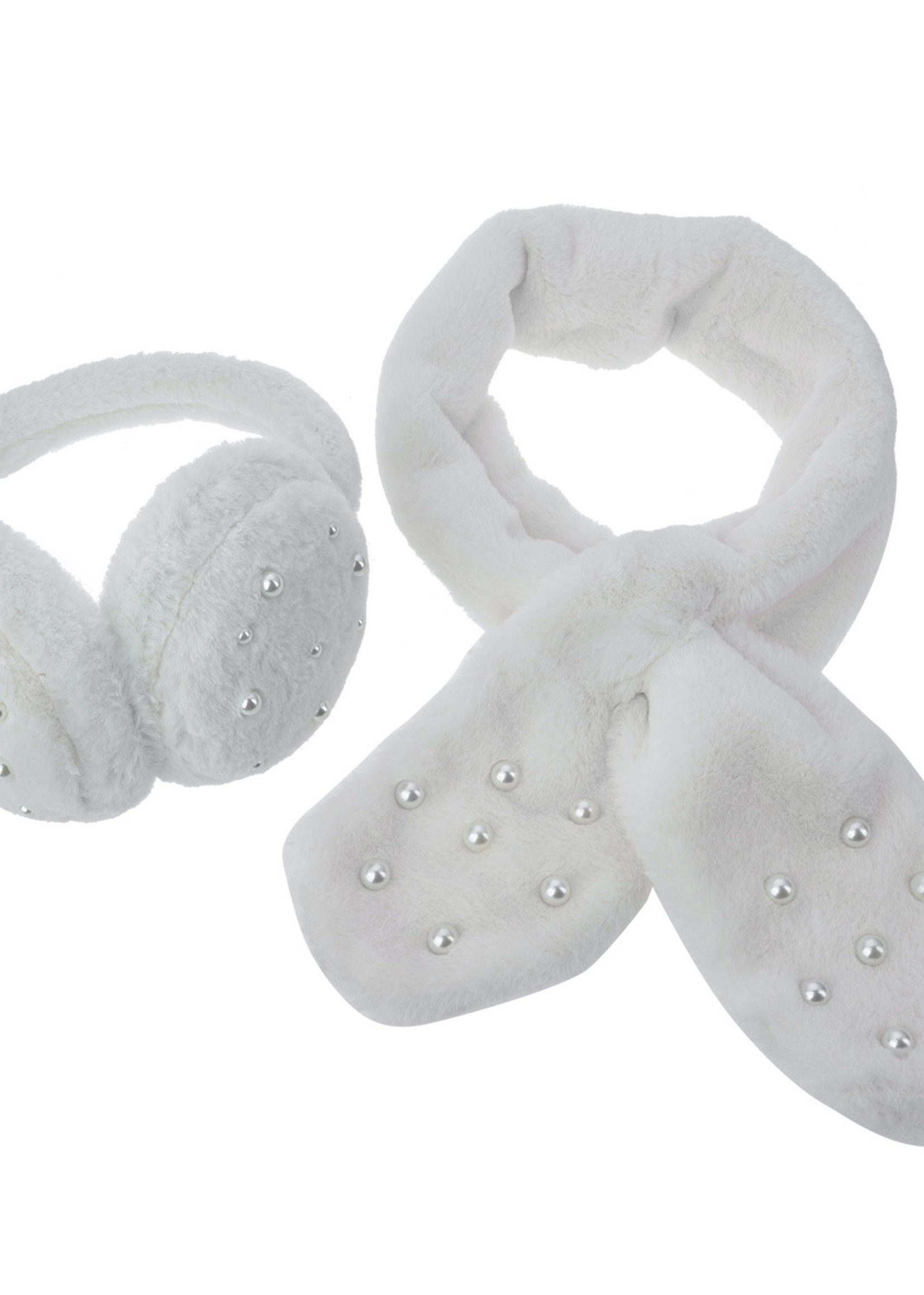 Clayre & Eef Cache oreille/Echarpe enfant blanc MLSCCEW0003W