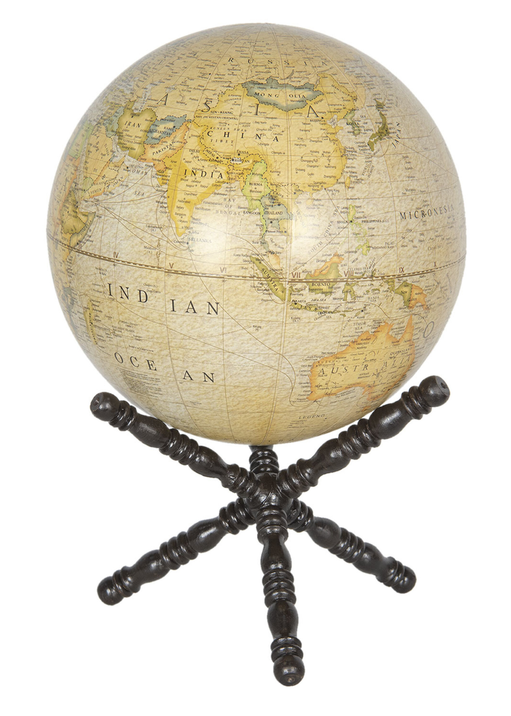 Clayre & Eef Wereldbol/globe 30*30*50 cm 64119