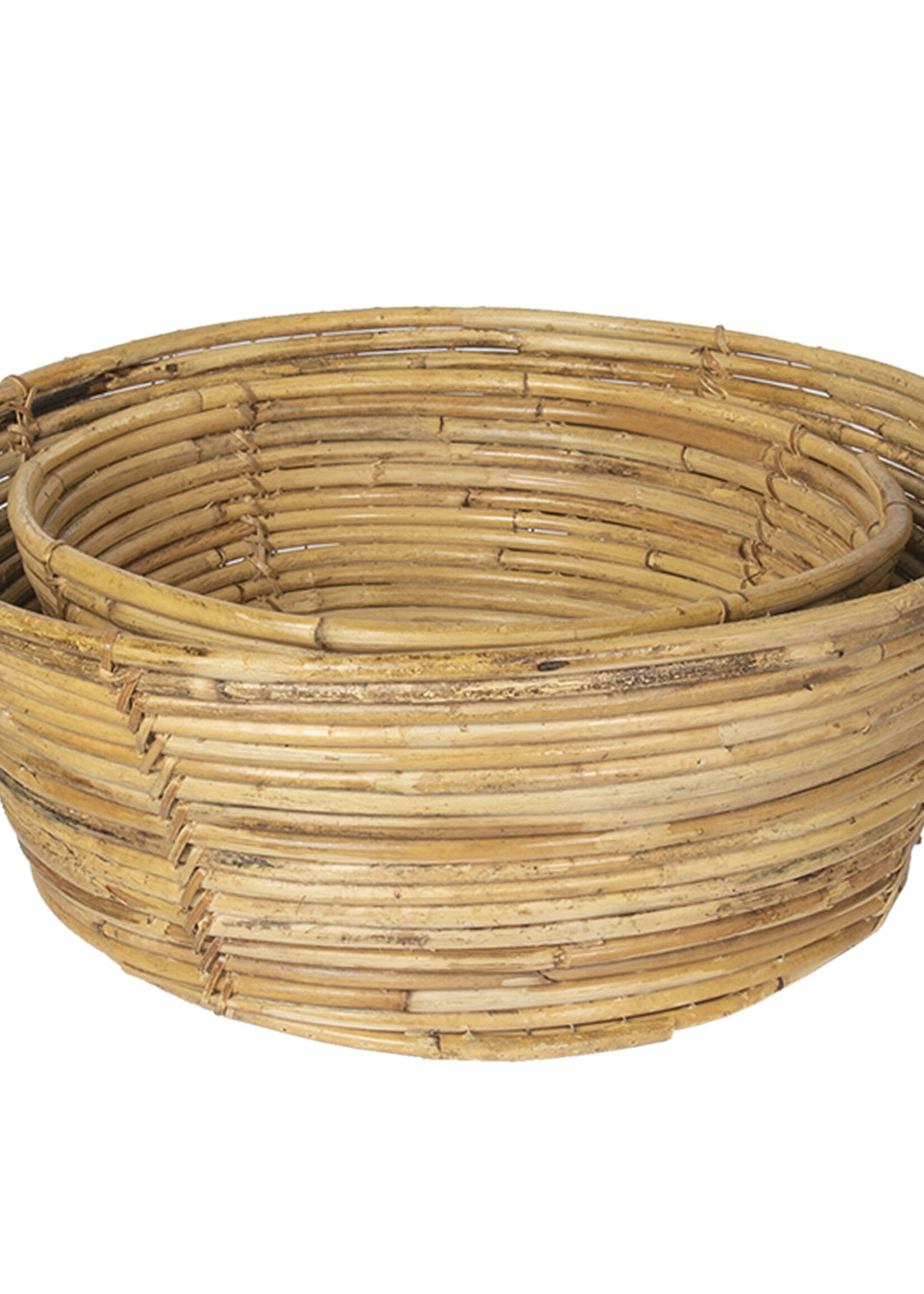 Clayre & Eef Mand (2) Ø 47*19 cm / Ø 37*15 cm 6RO0432