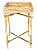 Clayre & Eef Table d’appoint / Plateau avec support 45*45*10/75 cm 5RO0392