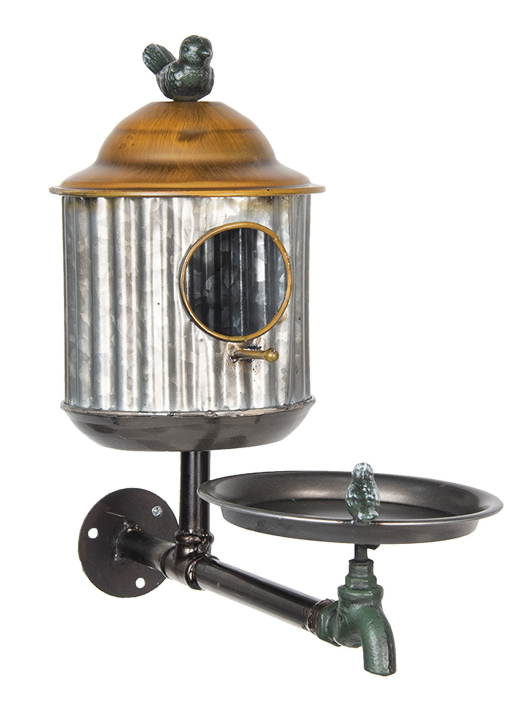 Clayre & Eef Maison doiseau 39*16*37 cm 6Y2977