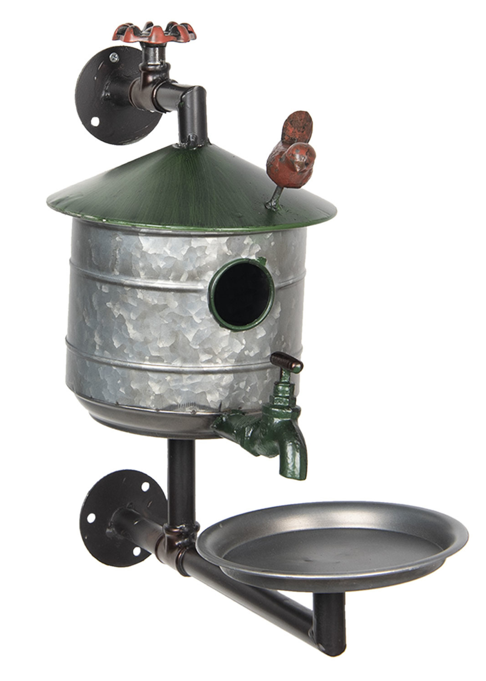 Clayre & Eef Maison doiseau 38*20*39 cm 6Y2979