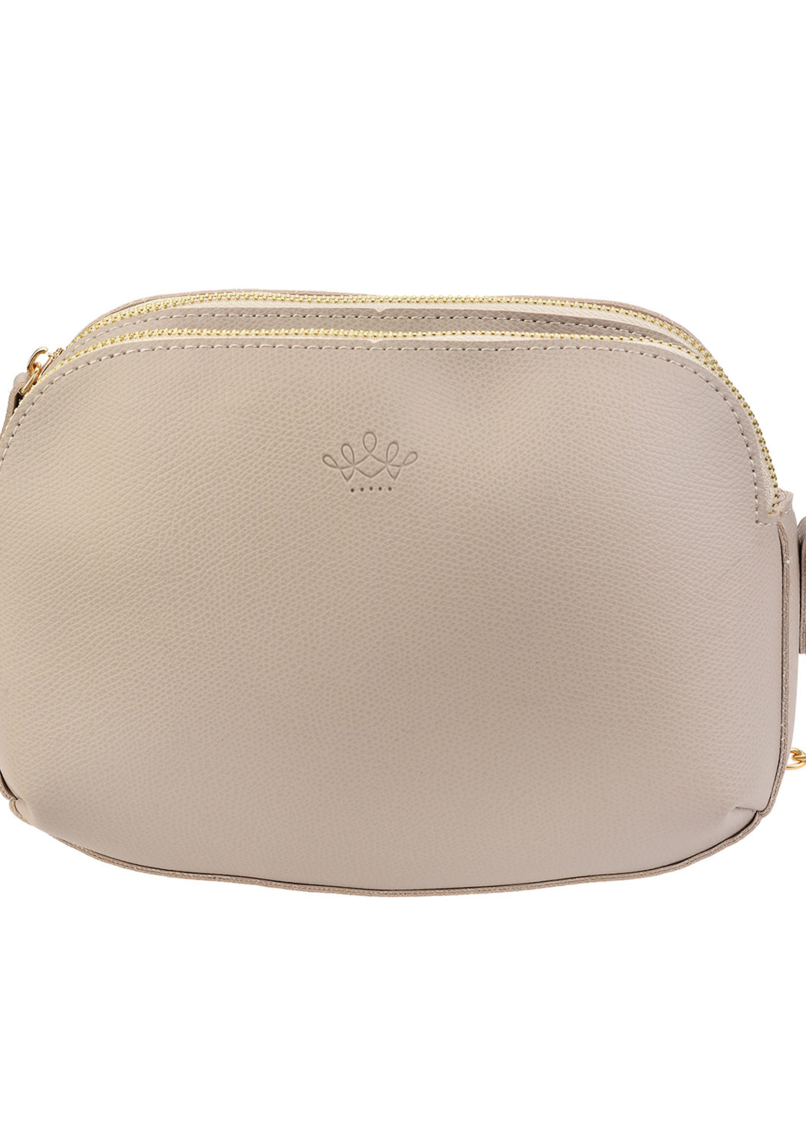 Clayre & Eef Tas 22*16 cm beige MLBAG0352BE