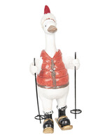 Clayre & Eef Decoratie gans 23*9*10 cm 6H1750