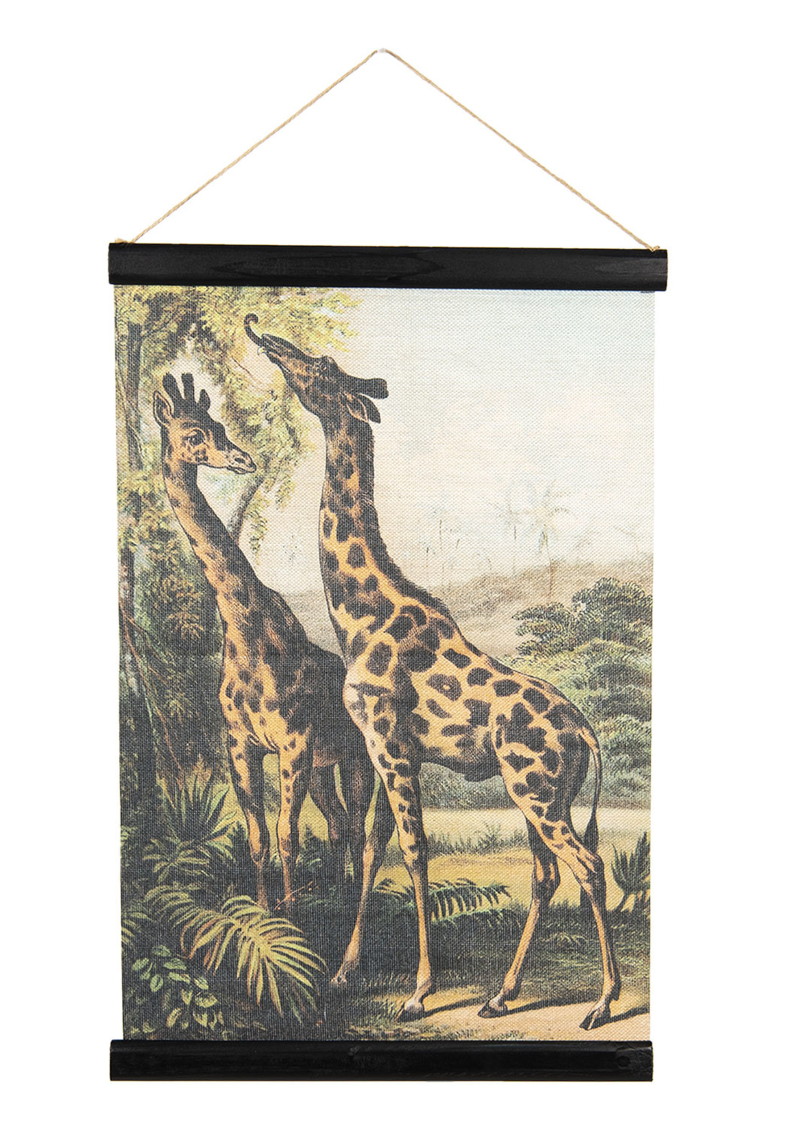 Clayre & Eef Wandkaart dieren 40*2*60 cm 6WK0032