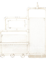 Clayre & Eef Étagère mural de fer et bois 54*20*63 cm 5Y0509