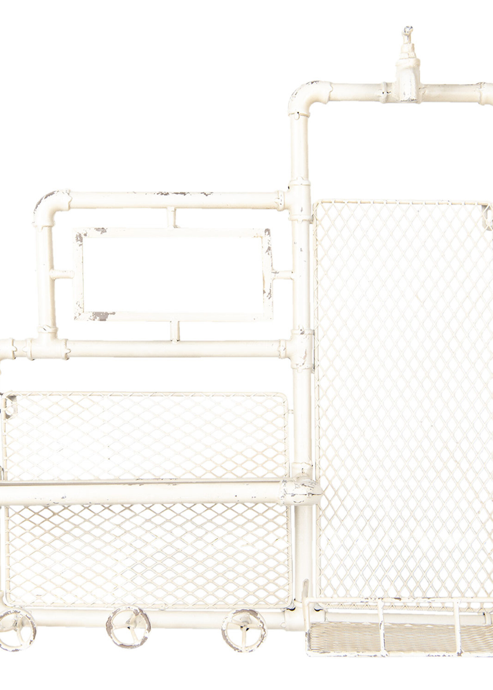 Clayre & Eef Wandrek metaal en hout 54*20*63 cm 5Y0509